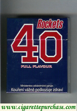 Rockets 40 Full Flavour cigarettes hard box