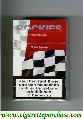 Rockies American Blend cigarettes hard box
