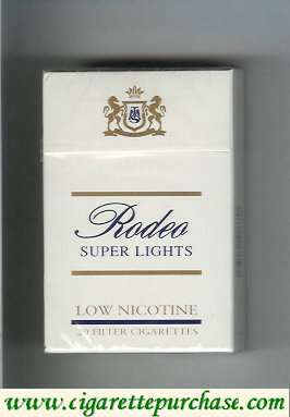 Rodeo Super Lights cigarettes hard box