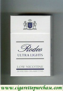 Rodeo Ultra Lights cigarettes hard box