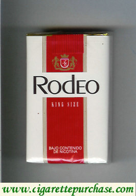 Rodeo cigarettes white and red soft box