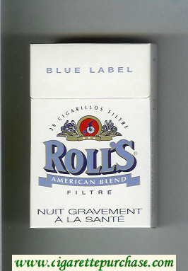 Roll's Blue Label American Blend Filtre cigarettes hard box