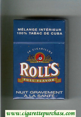 Roll's Full Flavor cigarettes hard box