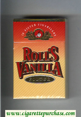 Roll's Vanilla Filter cigarettes hard box