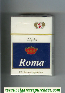 Roma Lights cigarettes hard box