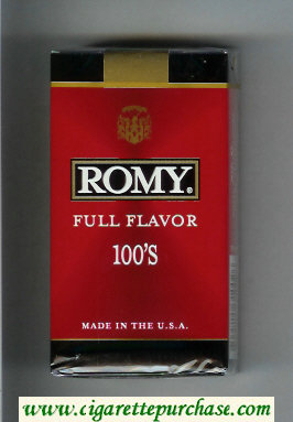 Romy Full Flavor 100s cigarettes soft box