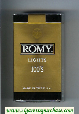 Romy Lights 100s cigarettes soft box