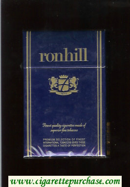 Ronhill cigarettes blue hard box