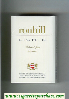 Ronhill Lights cigarettes hard box