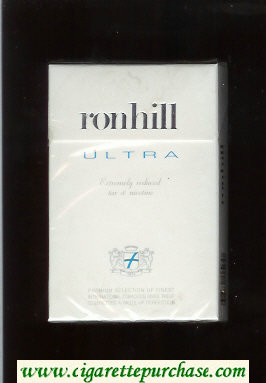 Ronhill Ultra cigarettes white hard box