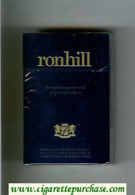 Ronhill cigarettes dark blue hard box