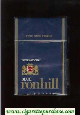 Ronhill Blue International cigarettes blue hard box