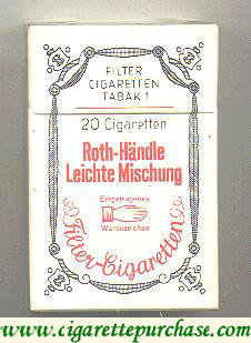 Roth-Handle Leichte Mischung cigarettes hard box