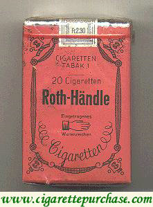 Roth-Handle soft box cigarettes