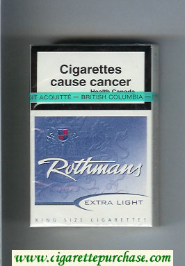 Rothmans Extra Light cigarettes hard box