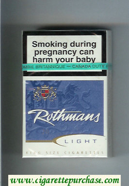 Rothmans Light cigarettes hard box