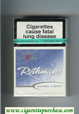 Rothmans Ultra Light cigarettes hard box