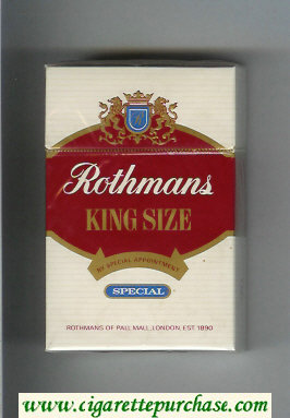 Rothmans Special By Special Appointment cigarettes hard box