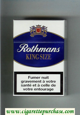 Rothmans King Size By Special Appointment cigarettes white and blue hard box