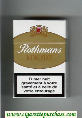 Rothmans King Size By Special Appointment cigarettes white and gold hard box