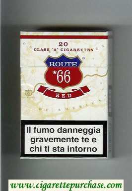 Route 66 United Red cigarettes hard box