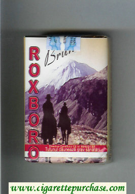 Roxboro Brun cigarettes soft box