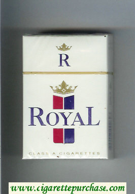 Royal R cigarettes hard box