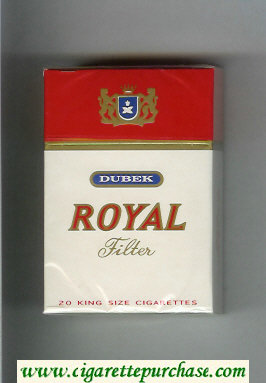 Royal Dubek Filter cigarettes hard box