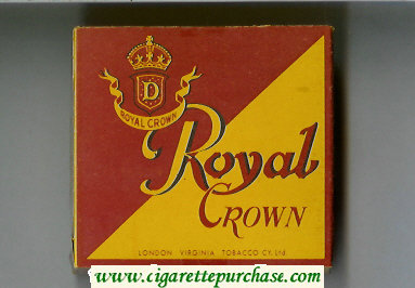 Royal Crown cigarettes wide flat hard box