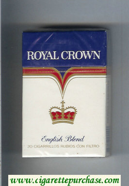 Royal Crown English Blend cigarettes hard box