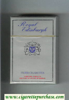 Royal Edinburgh cigarettes hard box