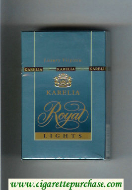 Royal Karelia Lights cigarettes hard box