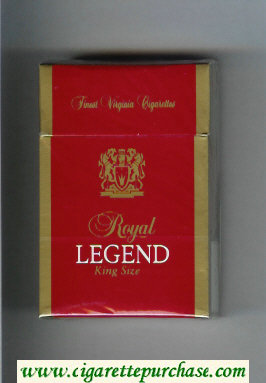 Royal Legend King Size Finest Virginia Cigarettes cigarettes hard box