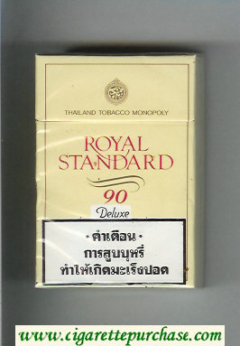Royal Standard 90 Deluxe cigarettes hard box
