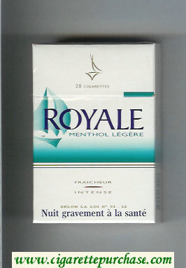 Royale Menthol Legere cigarettes hard box