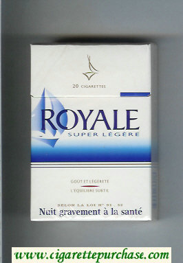 Royale Super Legere cigarettes hard box