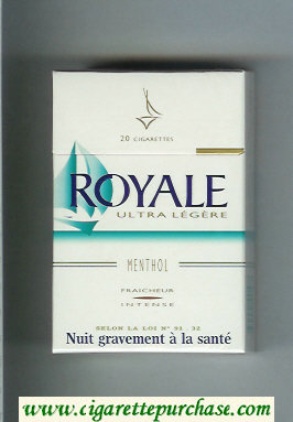 Royale Ultra Legere Menthol cigarettes hard box