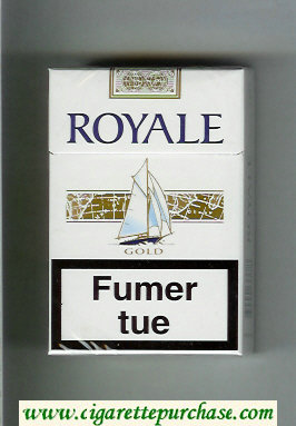 Royale Gold American Blend cigarettes hard box