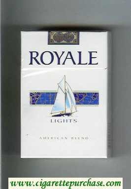 Royale Lights American Blend cigarettes hard box