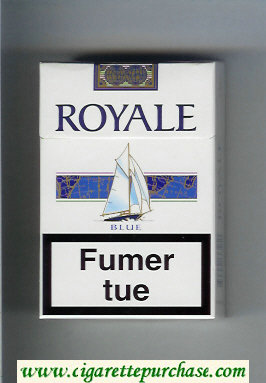 Royale Blue cigarettes hard box