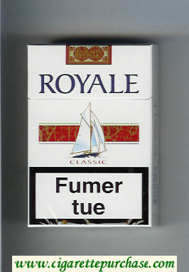 Royale Classic cigarettes white and red hard box