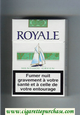 Royale Menthol Green cigarettes hard box