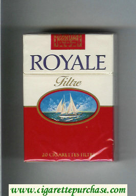 Royale Filtre cigarettes red and white hard box