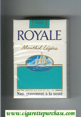 Royale Menthol Legere cigarettes hard box