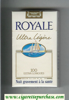 Royale Ultra Legere 100s cigarettes hard box