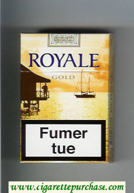 Royale Gold cigarettes hard box