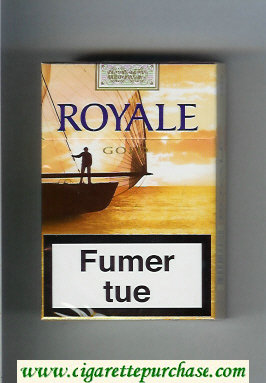 Royale Gold hard box cigarettes