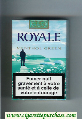 Royale Menthol Green cigarettes hard box