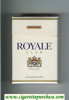 Royale Club King Size cigarettes hard box