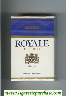 Royale Club Lights cigarettes hard box